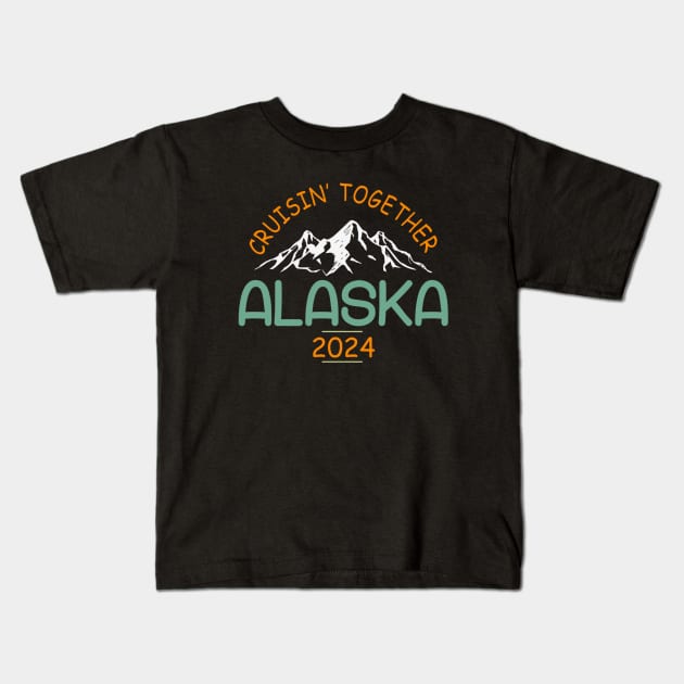 Alaska Cruise 2024 Family Friends Kids T-Shirt by lunacreat